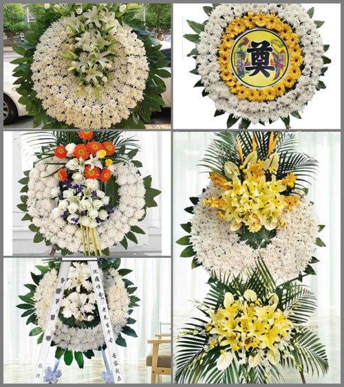 四川宜宾翠屏区西城街道花圈速递